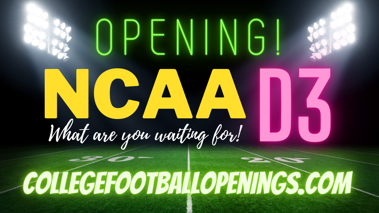 NCAA D3 Recruiting All Positions! 2024 College Football Openings