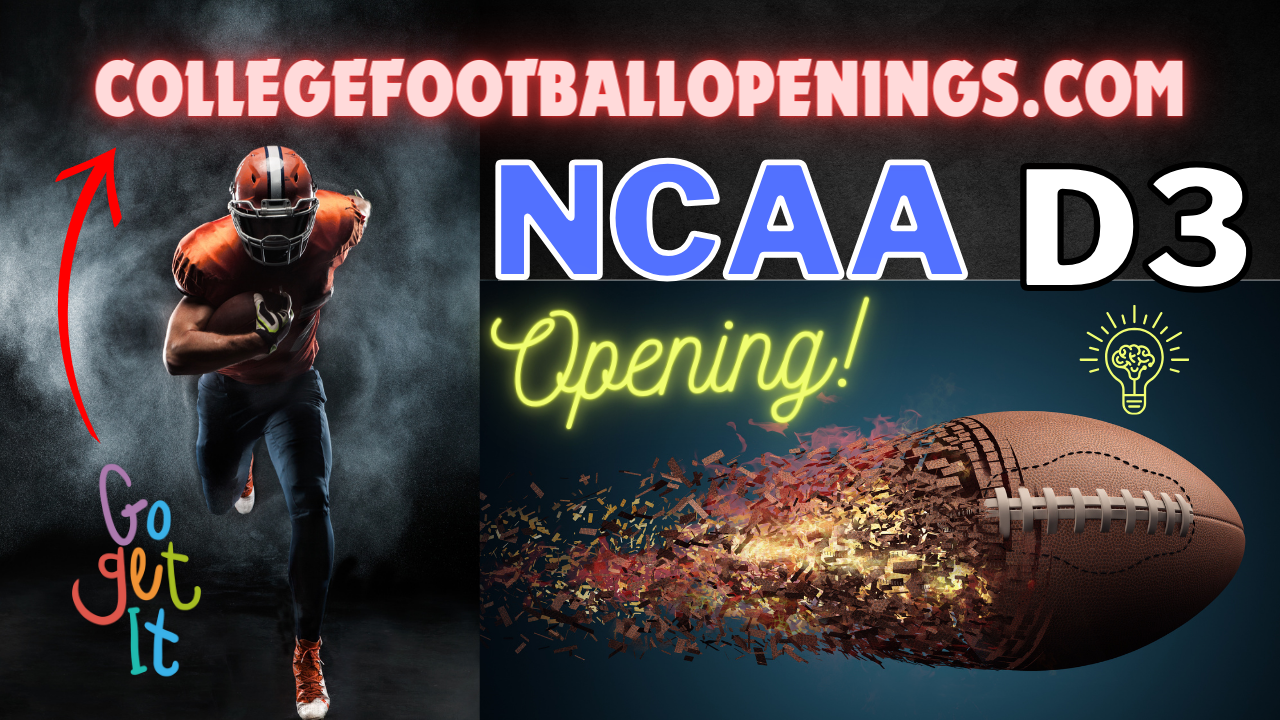 NCAA D3 Recruiting DLs, OLs, DBs & CBs! 2024 College Football Openings