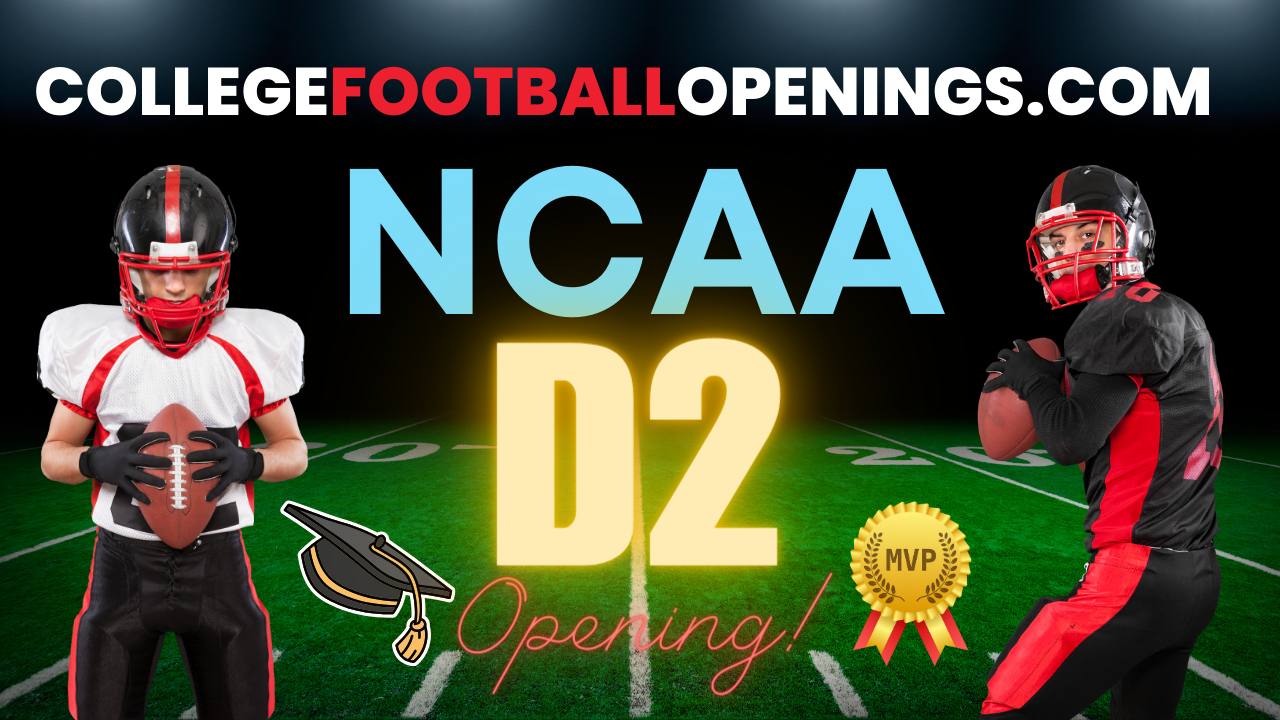 NCAA D2 Still Recruiting All Positions! 2024 College Football Openings